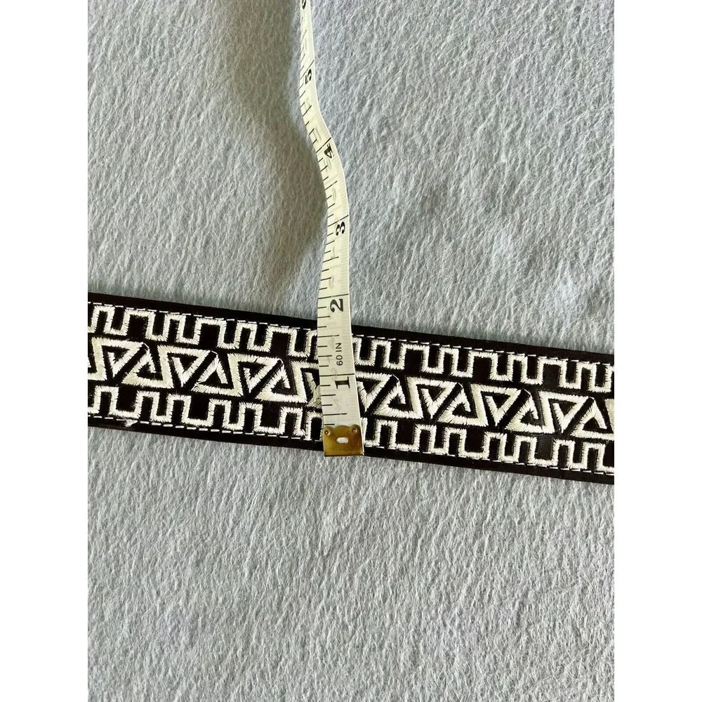 Cinturones Western Leather 50” Belt Spinning Spur Buckle Mens Size‎ 44